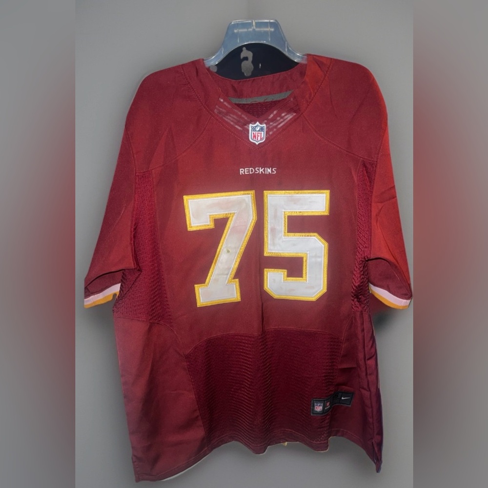 USED Nike Washington Redskins Brandon Scherff #75 Burgundy Jersey;Size 56(3XL)